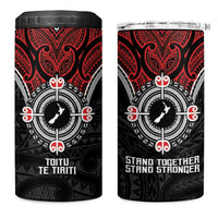 Aotearoa Proud To Be Maori 4 in 1 Can Cooler Tumbler New Zealand Fight Together