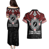 Aotearoa Proud To Be Maori Couples Matching Puletasi and Hawaiian Shirt New Zealand Fight Together