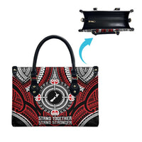 Aotearoa Proud To Be Maori Leather Bag New Zealand Fight Together LT9 - Polynesian Pride