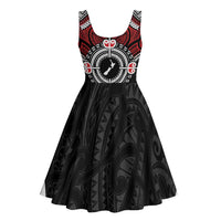 Aotearoa Proud To Be Maori Midi Dress New Zealand Fight Together - Polynesian Pride