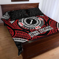 Aotearoa Proud To Be Maori Quilt Bed Set New Zealand Fight Together
