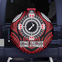 Aotearoa Proud To Be Maori Spare Tire Cover New Zealand Fight Together LT9 - Polynesian Pride