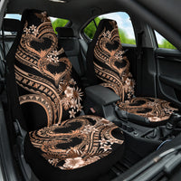 Polynesia Valentines Day Forever In My Heart Tattoo Car Seat Cover Gold Style LT9 One Size Gold - Polynesian Pride