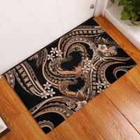 Polynesia Valentines Day Forever In My Heart Tattoo Rubber Doormat Gold Style LT9 Gold - Polynesian Pride