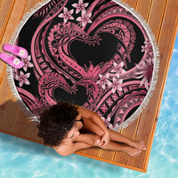 Polynesia Valentines Day Forever In My Heart Tattoo Beach Blanket Pink Style LT9 - Polynesian Pride