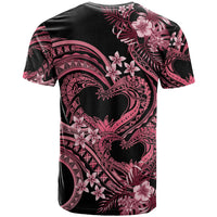 Polynesia Valentines Day Forever In My Heart Tattoo T Shirt Pink Style LT9 - Polynesian Pride