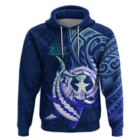 Personalised Northern Mariana Islands Zip Hoodie Commonwealth Day 2024 LT9 Pullover Hoodie Ocean Blue - Polynesian Pride