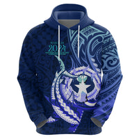 Personalised Northern Mariana Islands Zip Hoodie Commonwealth Day 2024 LT9 - Polynesian Pride