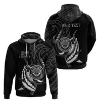 Personalised FSM Culture Day Zip Hoodie Hammerhead Shark Tribal 2024 LT9 - Polynesian Pride
