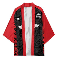 New Zealand Nurse RN 2026 Personalised Kimono Red Maori Pattern Cultural Pride LT9 Unisex Red - Polynesian Pride