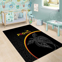 Papua New Guinea 50th Independence Day Area Rug Simple Oro Tapa Pattern - Polynesian Pride