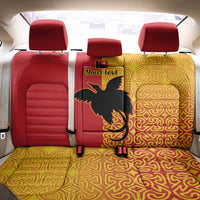 Papua New Guinea Oro Tapa Personalised Back Car Seat Cover Simple Bird of Paradise Style - Polynesian Pride