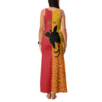 Papua New Guinea Oro Tapa Personalised Family Matching Tank Maxi Dress and Hawaiian Shirt Simple Bird of Paradise Style - Polynesian Pride