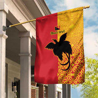 Papua New Guinea Oro Tapa Personalised Garden Flag Simple Bird of Paradise Style - Polynesian Pride