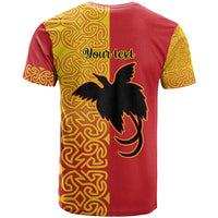 Papua New Guinea Oro Tapa Personalised T Shirt Simple Bird of Paradise Style - Polynesian Pride