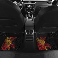 Papua New Guinea Sepik Personalised Car Mats PNG Bird of Paradise Tattoo - Polynesian Pride