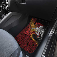 Papua New Guinea Sepik Personalised Car Mats PNG Bird of Paradise Tattoo - Polynesian Pride