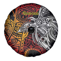 Papua New Guinea Sepik Personalised Spare Tire Cover PNG Bird of Paradise Tattoo - Polynesian Pride