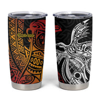 Papua New Guinea Sepik Personalised Tumbler Cup PNG Bird of Paradise Tattoo - Polynesian Pride