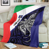 Personalised PNG Bougainville Blanket Bird of Paradise Tattoo Flag Motif - Polynesian Pride