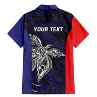 Personalised PNG Bougainville Family Matching Mermaid Dress and Hawaiian Shirt Bird of Paradise Tattoo Flag Motif - Polynesian Pride