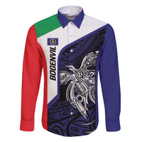 Personalised PNG Bougainville Family Matching Mermaid Dress and Hawaiian Shirt Bird of Paradise Tattoo Flag Motif - Polynesian Pride