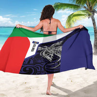 Personalised PNG Bougainville Sarong Bird of Paradise Tattoo Flag Motif - Polynesian Pride