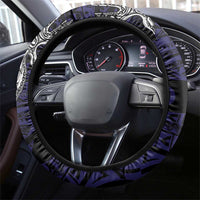 PNG Bougainville Steering Wheel Cover Bird of Paradise Tattoo Flag Motif - Polynesian Pride