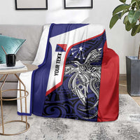 Personalised PNG Central Province Blanket Bird of Paradise Tattoo Flag Motif - Polynesian Pride