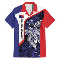 Personalised PNG Central Province Family Matching Mermaid Dress and Hawaiian Shirt Bird of Paradise Tattoo Flag Motif - Polynesian Pride