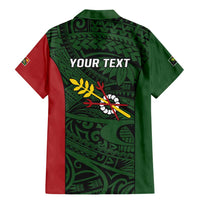 Personalised PNG Chimbu Province Family Matching Mermaid Dress and Hawaiian Shirt Bird of Paradise Tattoo Flag Motif - Polynesian Pride