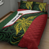 Personalised PNG Chimbu Province Quilt Bed Set Bird of Paradise Tattoo Flag Motif - Polynesian Pride