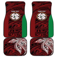 Personalised PNG East New Britain Province Car Mats Bird of Paradise Tattoo Flag Motif - Polynesian Pride