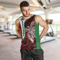 Personalised PNG East New Britain Province Men Tank Top Bird of Paradise Tattoo Flag Motif - Polynesian Pride