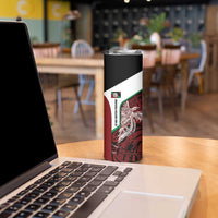 Personalised PNG East New Britain Province Skinny Tumbler Bird of Paradise Tattoo Flag Motif - Polynesian Pride