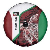 Personalised PNG East New Britain Province Spare Tire Cover Bird of Paradise Tattoo Flag Motif - Polynesian Pride