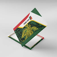 Personalised PNG East Sepik Province Canvas Wall Art Bird of Paradise Tattoo Flag Motif - Polynesian Pride