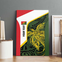 Personalised PNG Eastern Highlands Canvas Wall Art Bird of Paradise Tattoo Flag Motif - Polynesian Pride