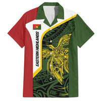 Personalised PNG Eastern Highlands Family Matching Off Shoulder Maxi Dress and Hawaiian Shirt Bird of Paradise Tattoo Flag Motif - Polynesian Pride