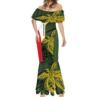 Personalised PNG Eastern Highlands Mermaid Dress Bird of Paradise Tattoo Flag Motif - Polynesian Pride