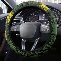 PNG Eastern Highlands Steering Wheel Cover Bird of Paradise Tattoo Flag Motif - Polynesian Pride