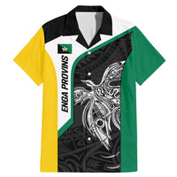 Personalised PNG Enga Province Family Matching Mermaid Dress and Hawaiian Shirt Bird of Paradise Tattoo Flag Motif - Polynesian Pride
