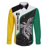 Personalised PNG Enga Province Family Matching Puletasi and Hawaiian Shirt Bird of Paradise Tattoo Flag Motif - Polynesian Pride