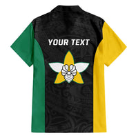 Personalised PNG Enga Province Hawaiian Shirt Bird of Paradise Tattoo Flag Motif - Polynesian Pride