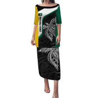 Personalised PNG Enga Province Puletasi Bird of Paradise Tattoo Flag Motif - Polynesian Pride