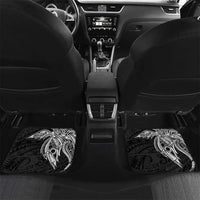 Personalised PNG Gulf Province Car Mats Bird of Paradise Tattoo Flag Motif - Polynesian Pride