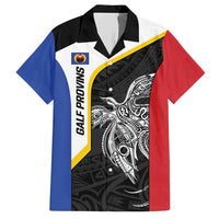 Personalised PNG Gulf Province Hawaiian Shirt Bird of Paradise Tattoo Flag Motif - Polynesian Pride