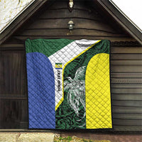 Personalised PNG Morobe Province Quilt Bird of Paradise Tattoo Flag Motif - Polynesian Pride