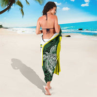 Personalised PNG Morobe Province Sarong Bird of Paradise Tattoo Flag Motif - Polynesian Pride