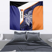 Personalised PNG New Ireland Tapestry Bird of Paradise Tattoo Flag Motif - Polynesian Pride
